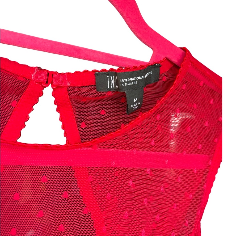 Red Mesh Bodysuit - Picture 5 of 6